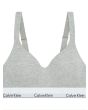 Calvin Klein Lift Bralette van katoen en modal grijs LV00QF8500P7A