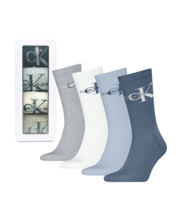 Calvin Klein Herren Socken Geschenkbox Logo 4er-Pack