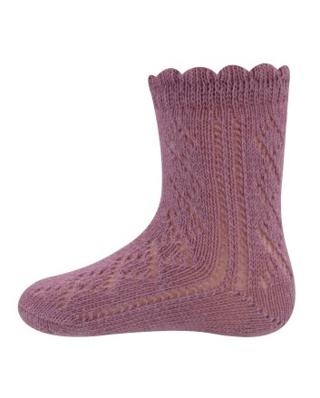 Ajour-Kindersocken aus Baumwolle