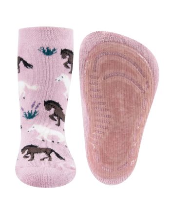 Antirutsch-Kindersocken mit Pferdedruck