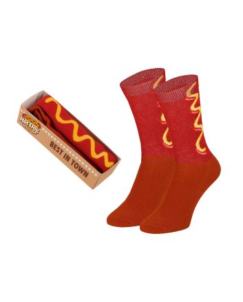 Unisex Hotdog Socken in Geschenkverpackung