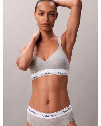 Calvin Klein Lift Bralette van katoen en modal grijs LV00QF8500P7A