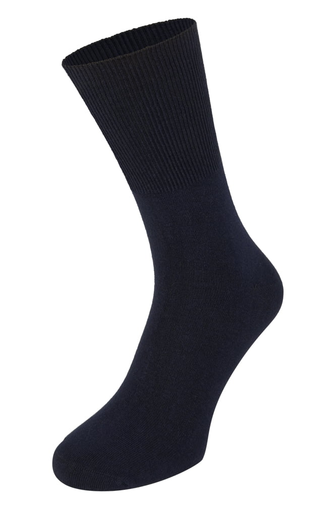 Baumwoll-Herrensocken ohne Gummi – Marine – 45-47
