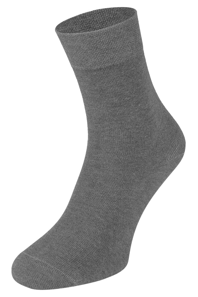 Socken aus Baumwolle – Hellgrau meliert – 35-38