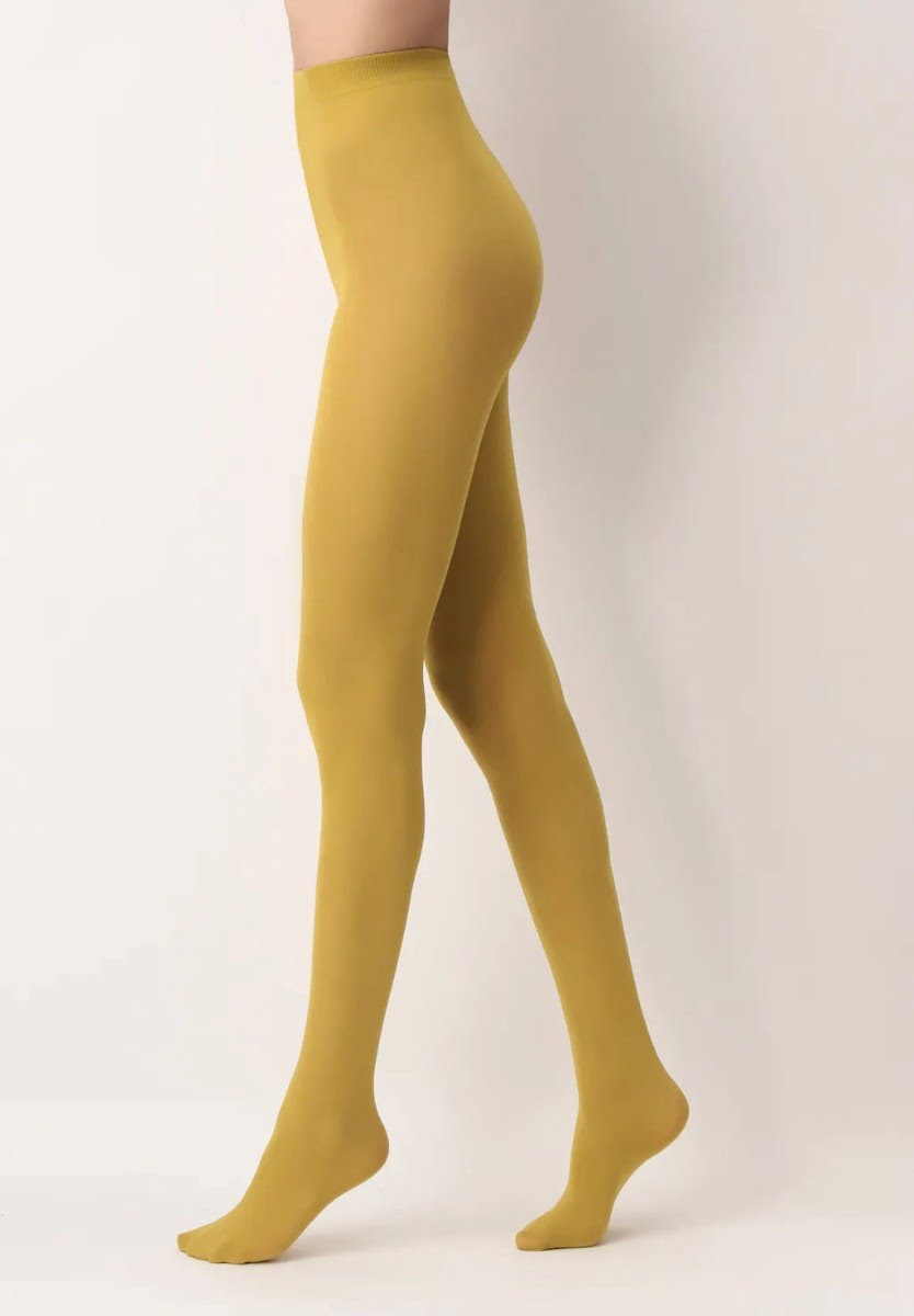 Alle Farben 50 Denier Strumpfhose – Senf 3 – L-XL