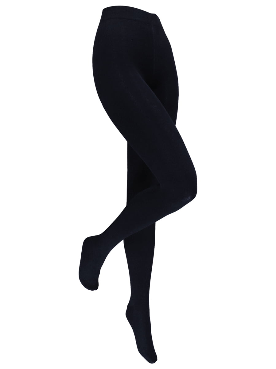 Damenstrumpfhose aus Baumwolle – Marine – L-XL