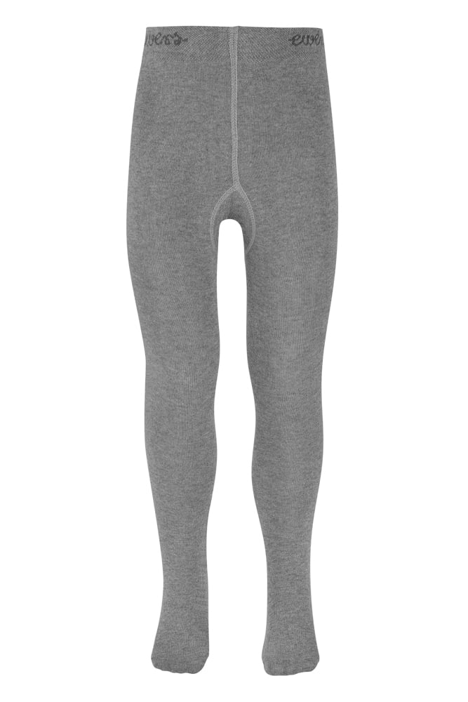 Kinderstrumpfhose aus Baumwolle – Grau meliert – 80-86