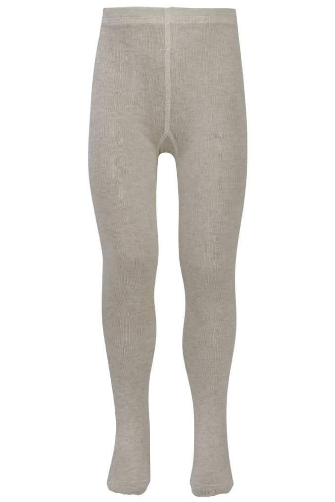 Kinderstrumpfhose aus Baumwolle – Beige melange – 110-116