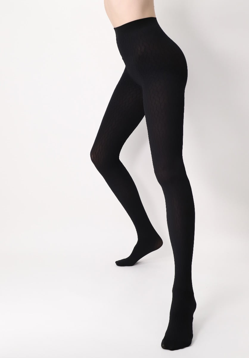 Fashion Winding Tights 60 – Schwarz – L-XL