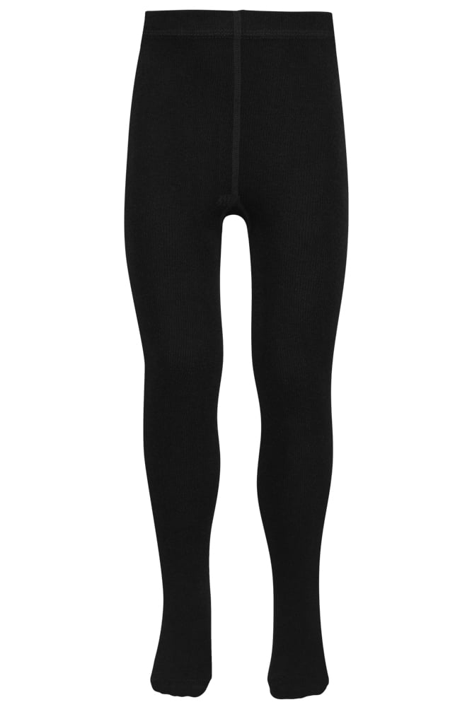 Kinderstrumpfhose aus Baumwolle – Schwarz – 86-92