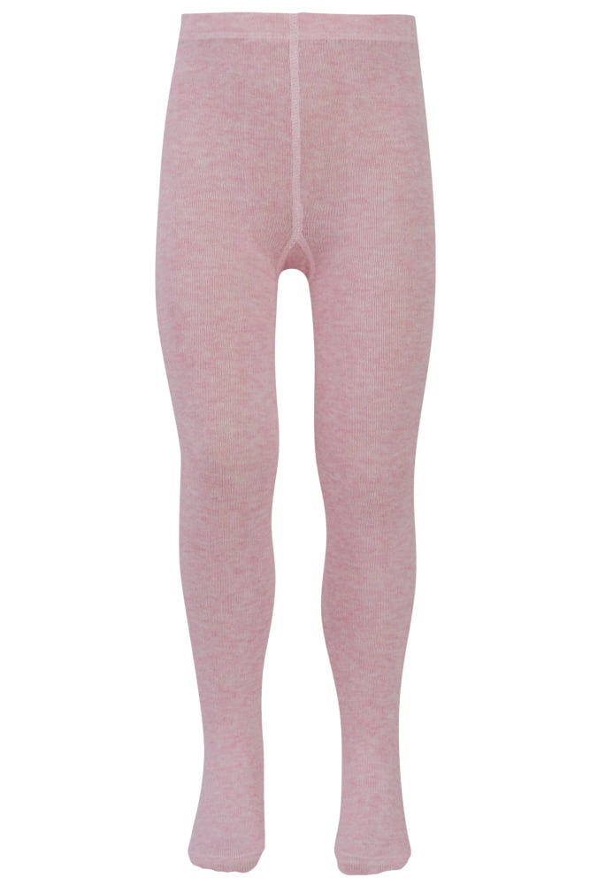 Kinderstrumpfhose aus Baumwolle – Rosé melange – 86-92