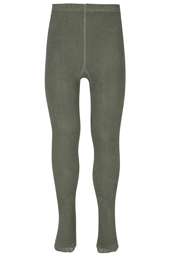 Kinderstrumpfhose aus Baumwolle – Olive – 110-116
