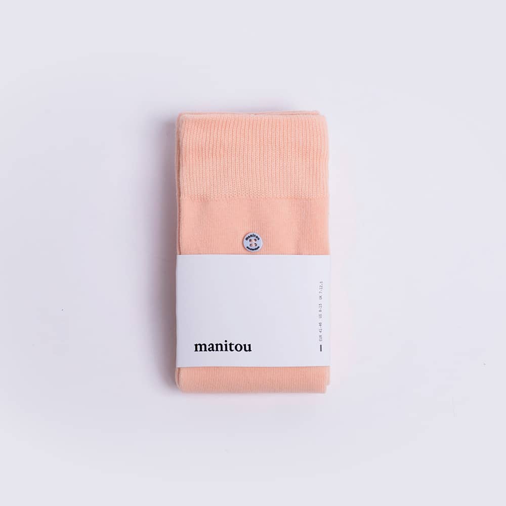 Unisex Baumwollsocken Sandfarbe – Lachs – 36-40