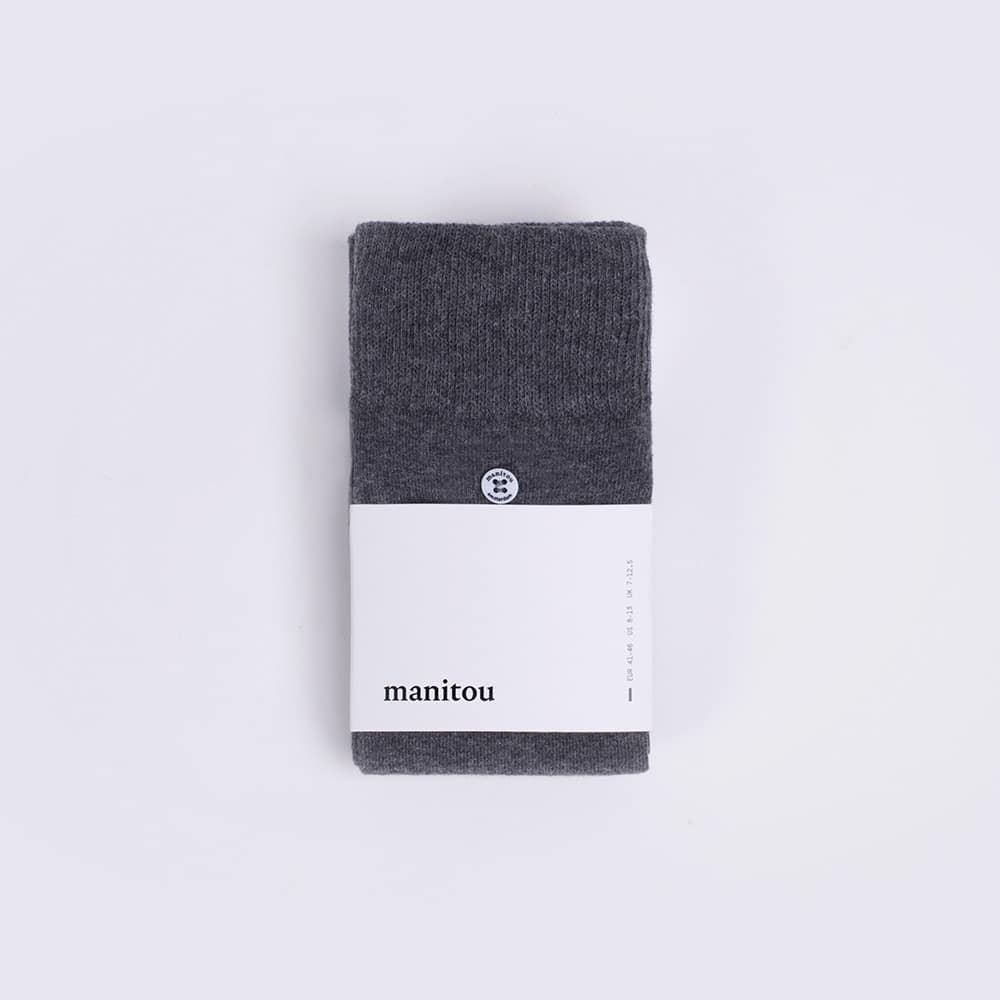 Unisex Baumwollsocken dunkelgrau – Grey – 36-40