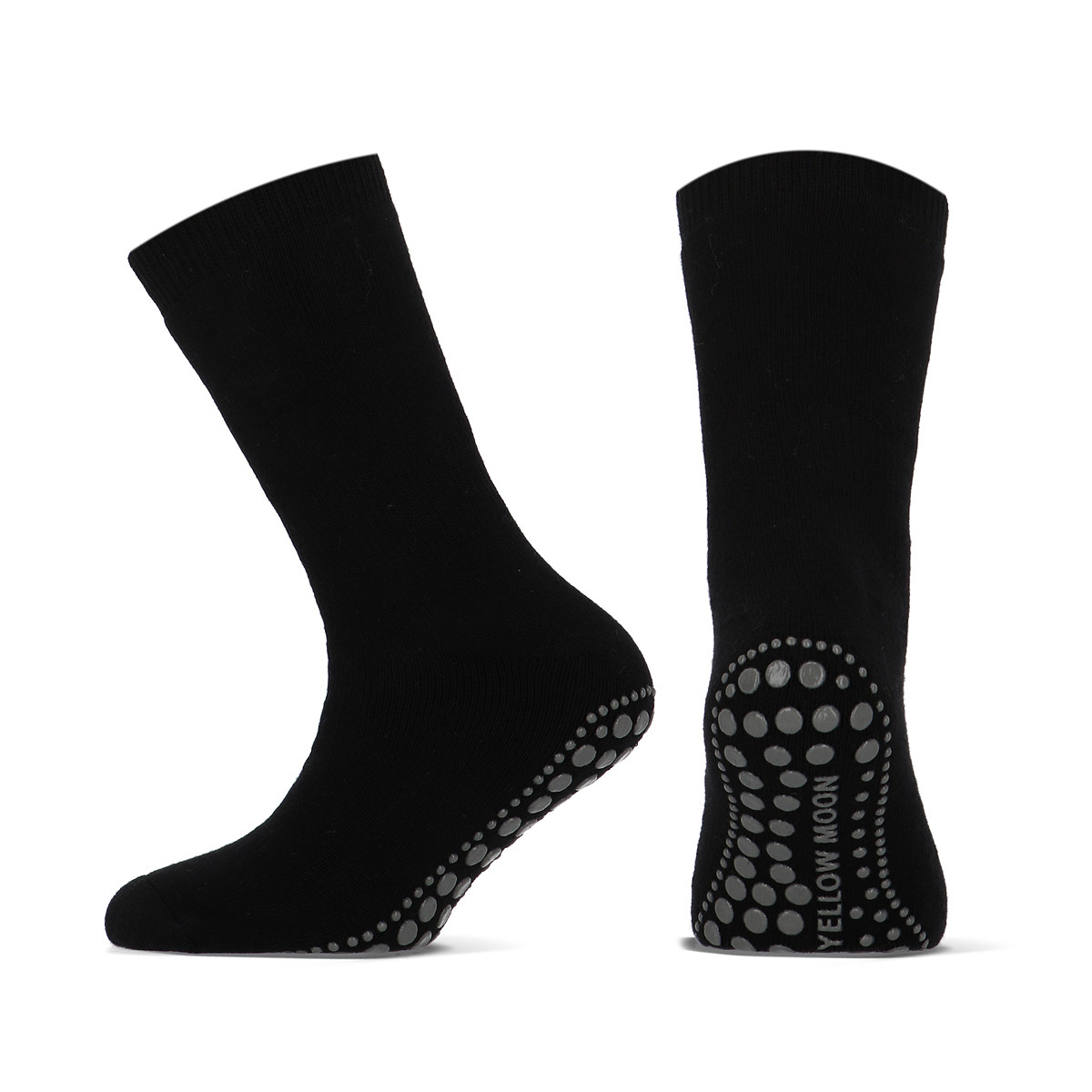 Baumwollkindersocken mit Anti-Rutsch – Schwarz – 39-42