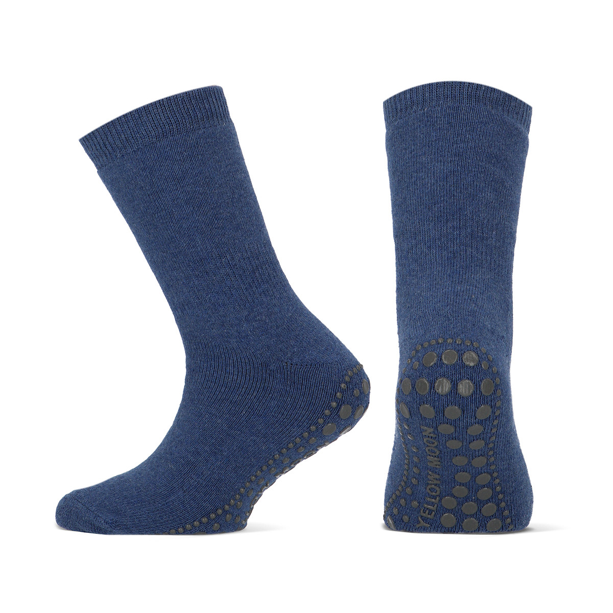 Baumwollkindersocken mit Antirutsch – Jeans – 23-26