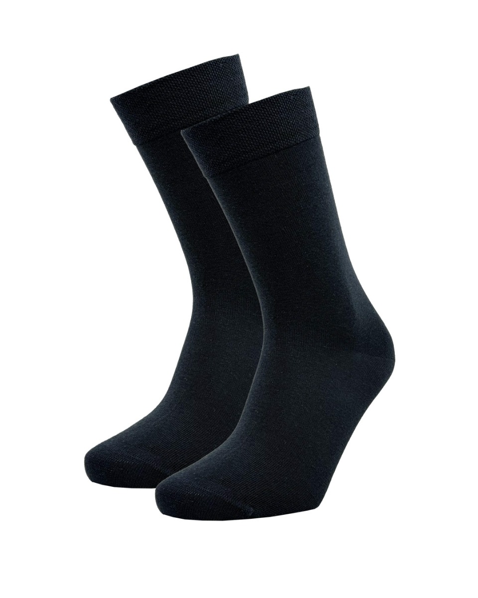 Unisex Basic Baumwollsocken - Marineblau - 39-42