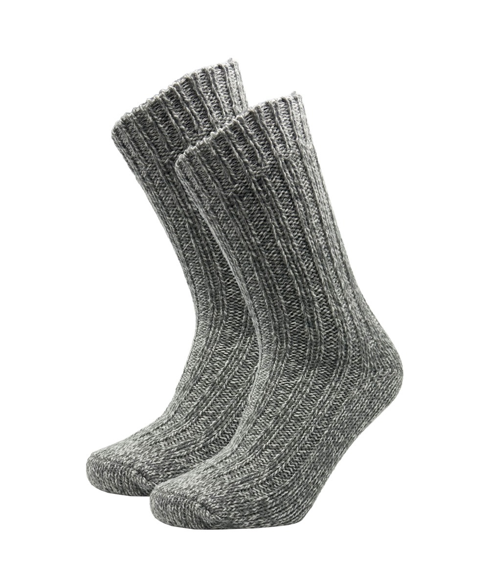 Unisex Norweger Ziegenwollsocken - Grau - 39-42 - 2 Paar