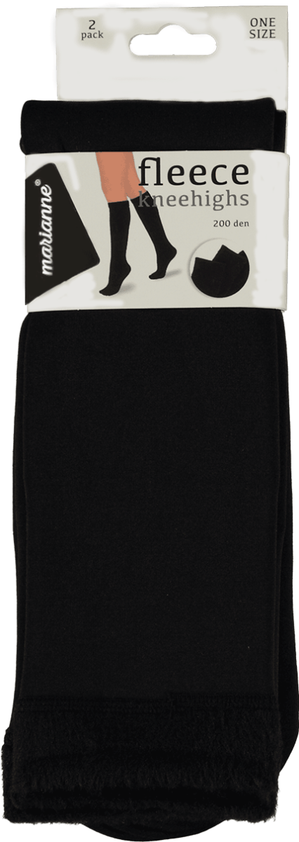 Kniestrümpfe mit Fleece-Innenseite – 2er-Pack – Bild 2