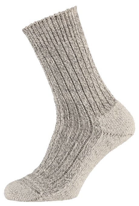 Wollsocken mit Filzsohle