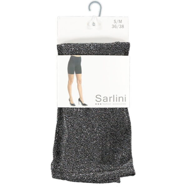 korte zwarte legging met glitter | sokken-online | sarlini