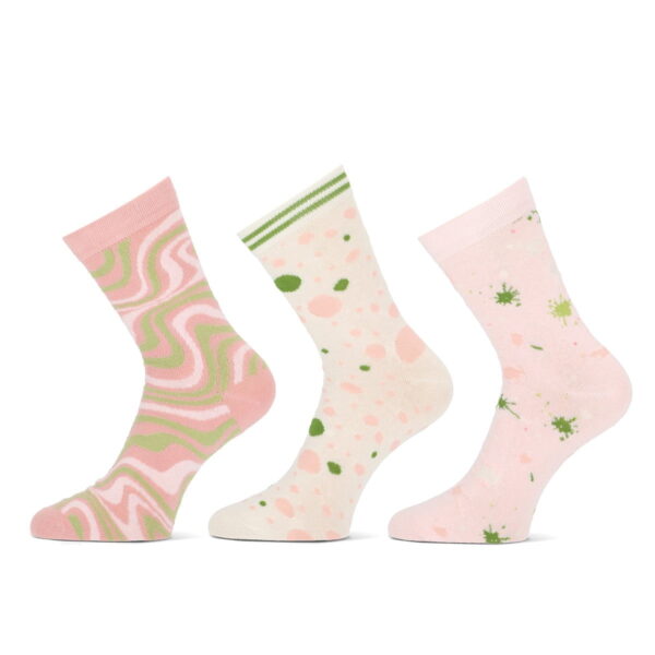Damensocken aus Baumwolle mit Wavy-Print