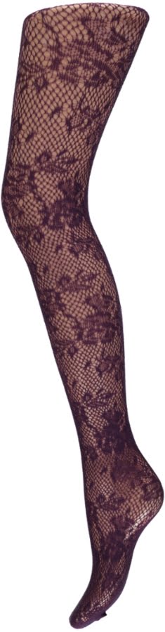 Fantasievolle Netzstrumpfhose mit Blumenmuster