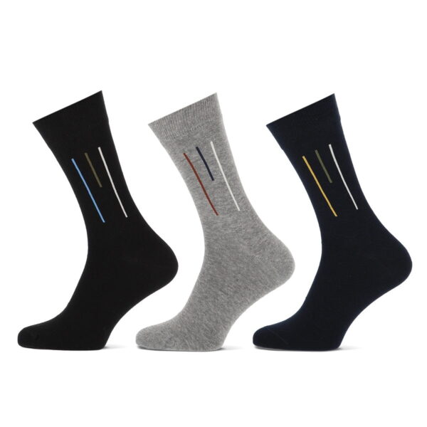 Herrensocken aus Baumwolle mit Dessins – Bild 2