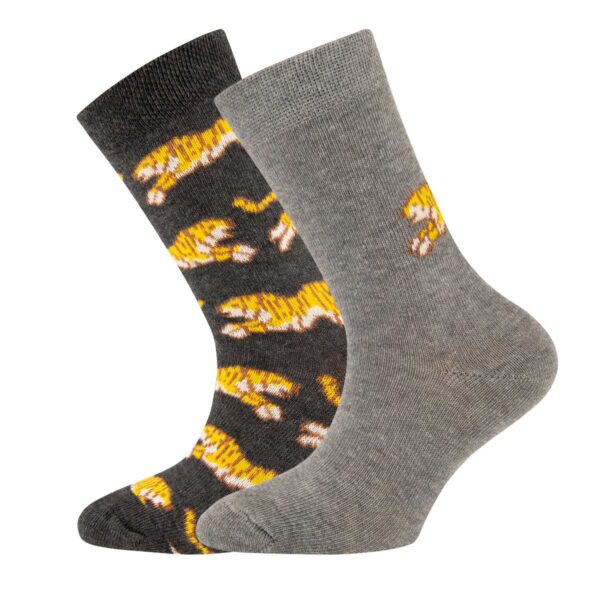 Kindersocken aus Baumwolle mit Tigermotiv