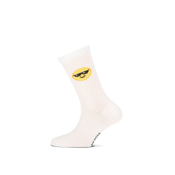 Kindersocken YM Smiley Sunglasses – 2er-Pack – Bild 2