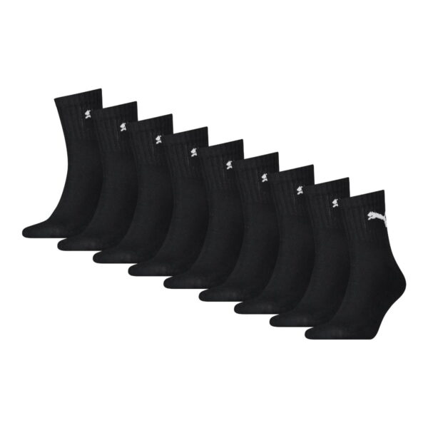 Halbhohe Sportsocken aus Baumwolle, 9 Paar