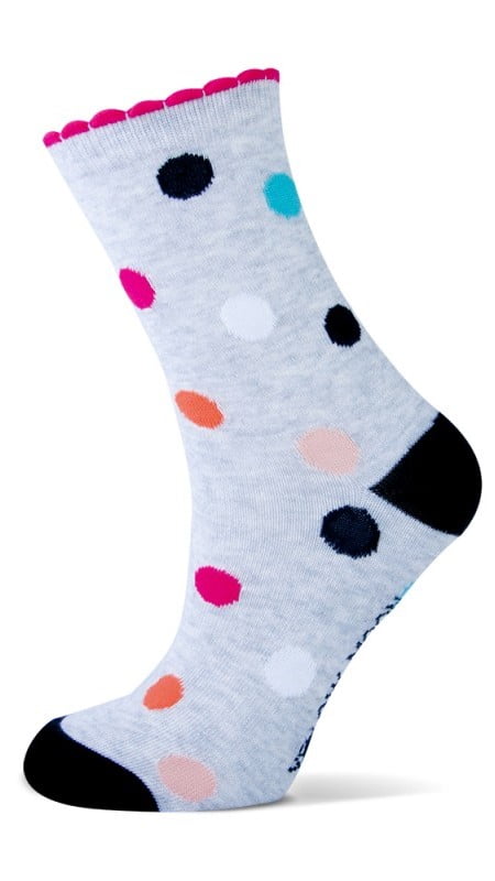 Baumwoll Mädchen Socken mit Punkten und Streifen – Bild 2