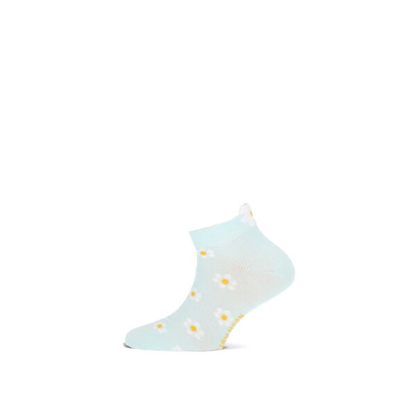 Kinder-Sneakersocken YM Flower Dots – 2er-Pack – Bild 2