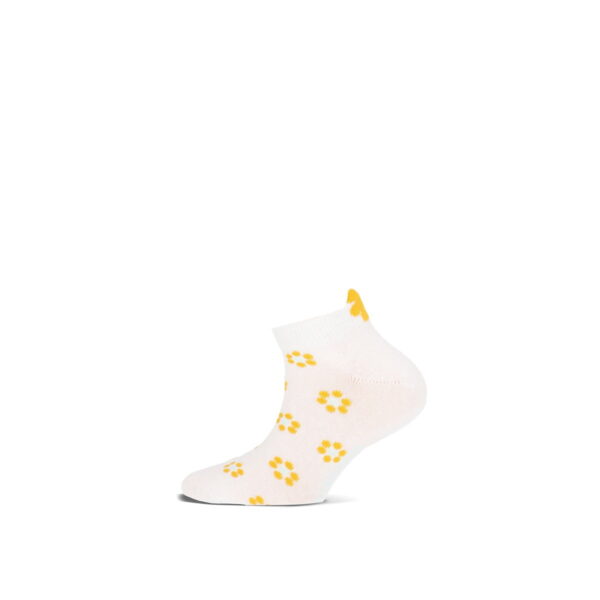 Kinder-Sneakersocken YM Flower Dots – 2er-Pack – Bild 3