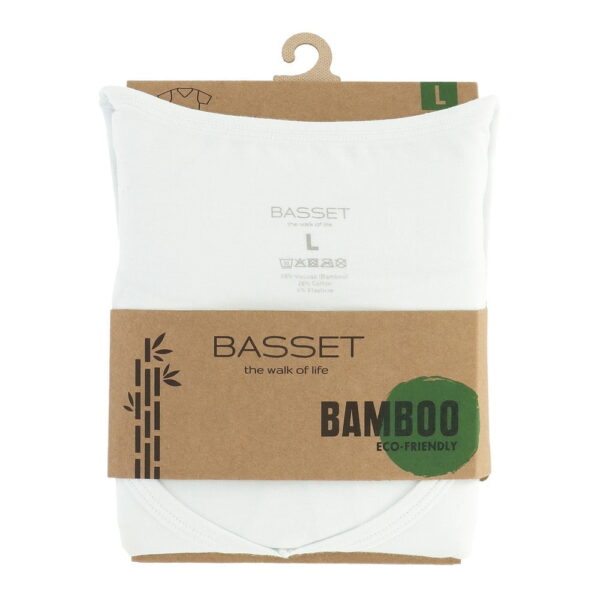 T-Shirt mit V-Ausschnitt Basset Bamboo – Bild 2