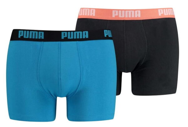 2er-Pack Basic Boxershorts Puma Blau/Schwarz