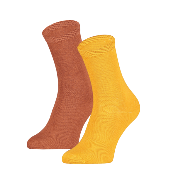 Baumwollene Kindersocken einfarbig