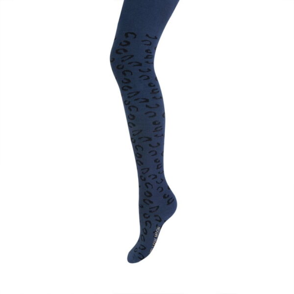 Kinderstrumpfhose mit Leoparden-Print – Bild 2