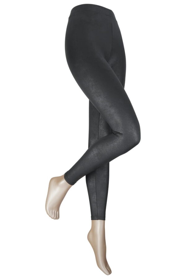 Craquele Leder Look Leggings