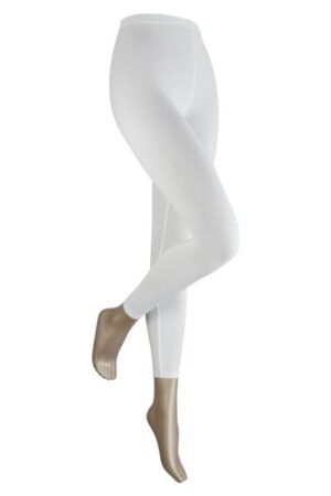 katoenen legging sarlini wit | lange legging | sokken-online.nl