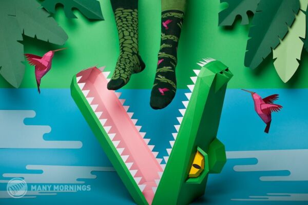 Krokodil-Sneakersocken – Bild 2