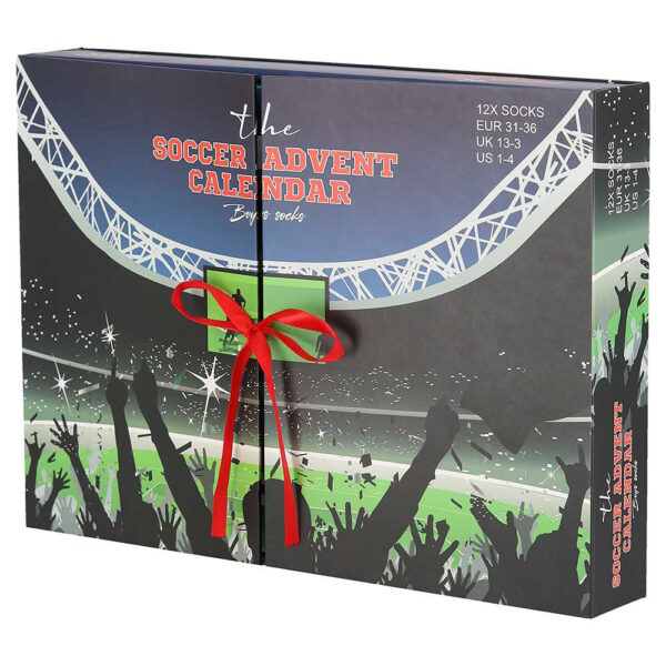 Weihnachts-Adventskalender Jungen Fußball 12 Paar