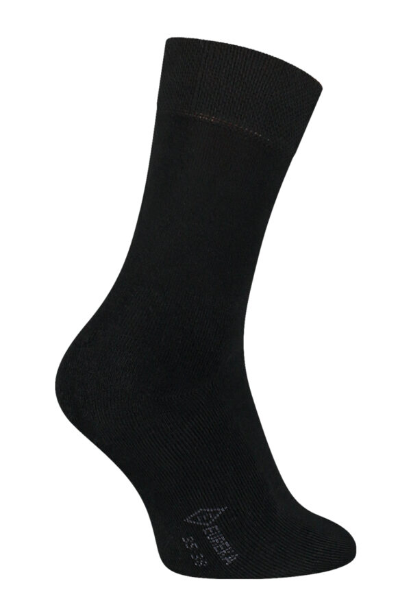 Sokken Online-eureka-bamboe-hoge-sokken-met-badstof-zool-bbsz001-zwart-2