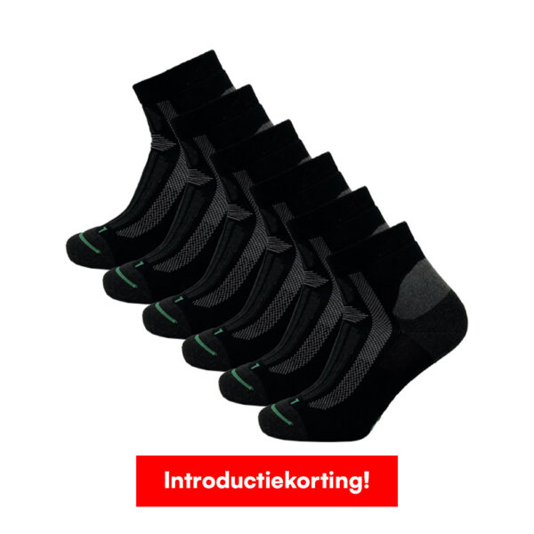 Quarter-Arbeitssocken aus Tencel – 6 Paar