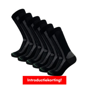 Sokken Online-10cel-werksokken-zwart-hoog-6-paar-korting