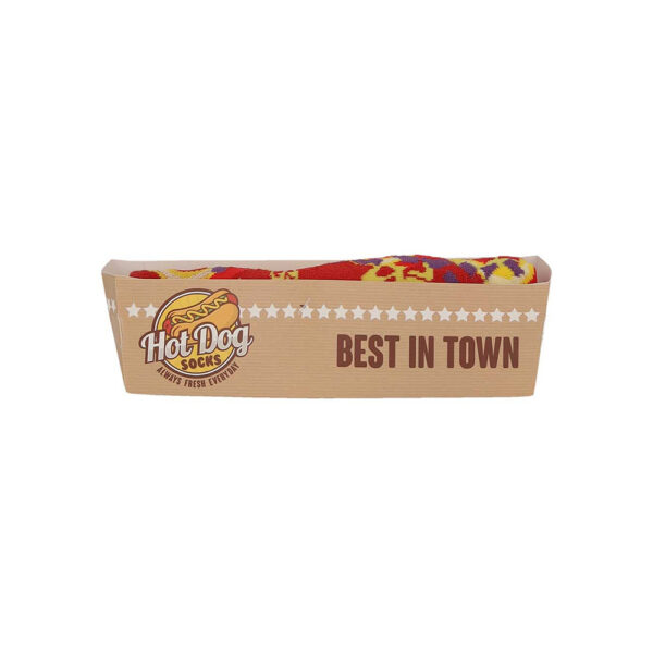 Unisex Hotdog-Socken in Geschenkverpackung – Bild 6