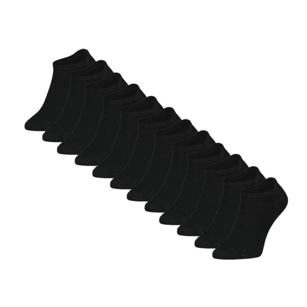 eureka-bamboe-sneaker-sokken-bs001-voorkant-zwart-12-paar